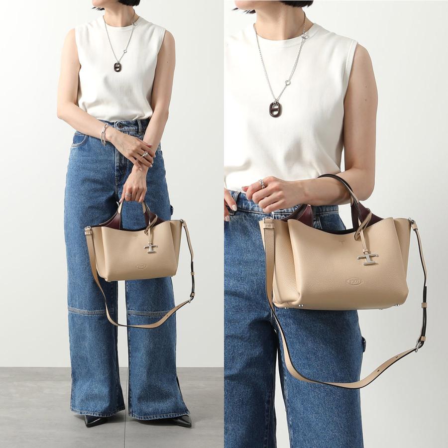 【最終価格 新品】TOD’S トッズ Tタイムレス レザーデニムショルダーバッグ 最終価格 新品】TOD'S トッズ Tタイムレス レザーデニム