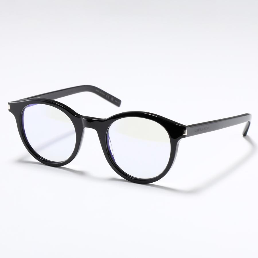 ビンテージ　イヴサンローラン眼鏡フレーム（メタリックブラック）新品メガネ SAINT LAURENT サンローラン メガネ SL 342 メンズ オーバル型 めがね
