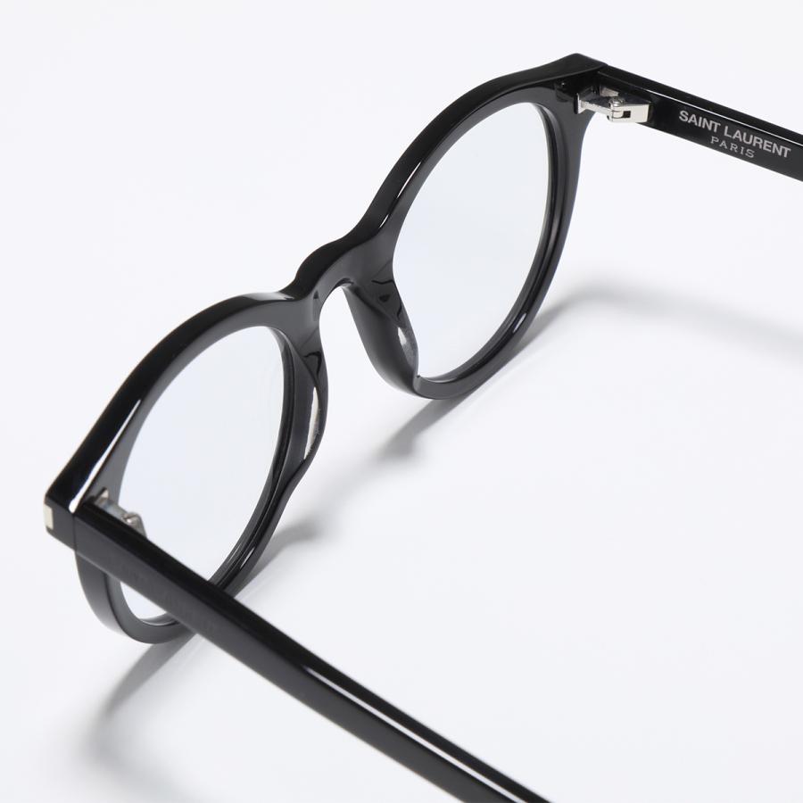 ビンテージ　イヴサンローラン眼鏡フレーム（メタリックブラック）新品メガネ SAINT LAURENT サンローラン メガネ SL 342 メンズ オーバル型 めがね