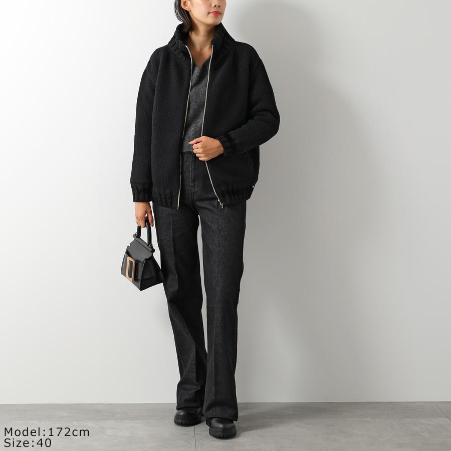 HERNO Resort ヘルノ リゾート レディース ダウン 切替 ニット ジャケット ブラック サイズ：42 MP00003DR 楽天市場】ヘルノ HERNO ダウン切り替え ジップアップパーカ