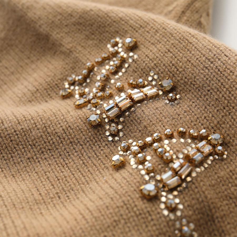 マックスマーラ、ビーズ飾りのニットセーター Max Mara MAX MARA マックスマーラ ニット フーディー ANANAS