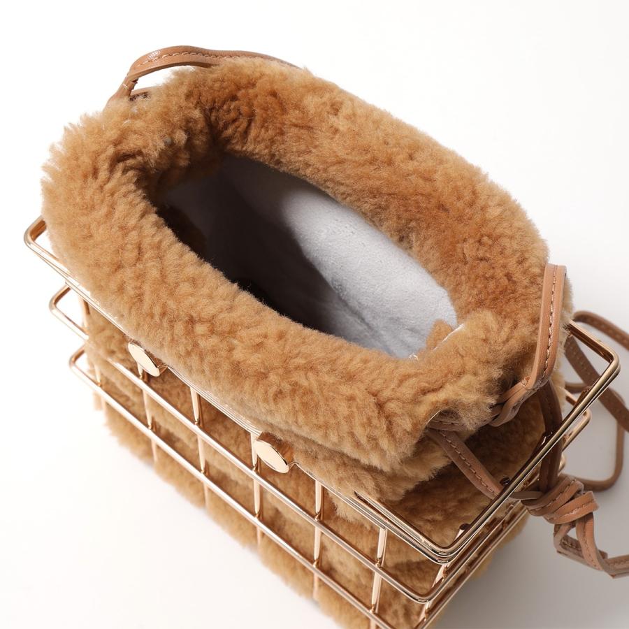 ZANCHETTI(ザンケッティ) MARKET BAG ムートン　ファー Zanchetti（ザンケッティ） ハンドバッグ MARKET BAG マーケットバッグ