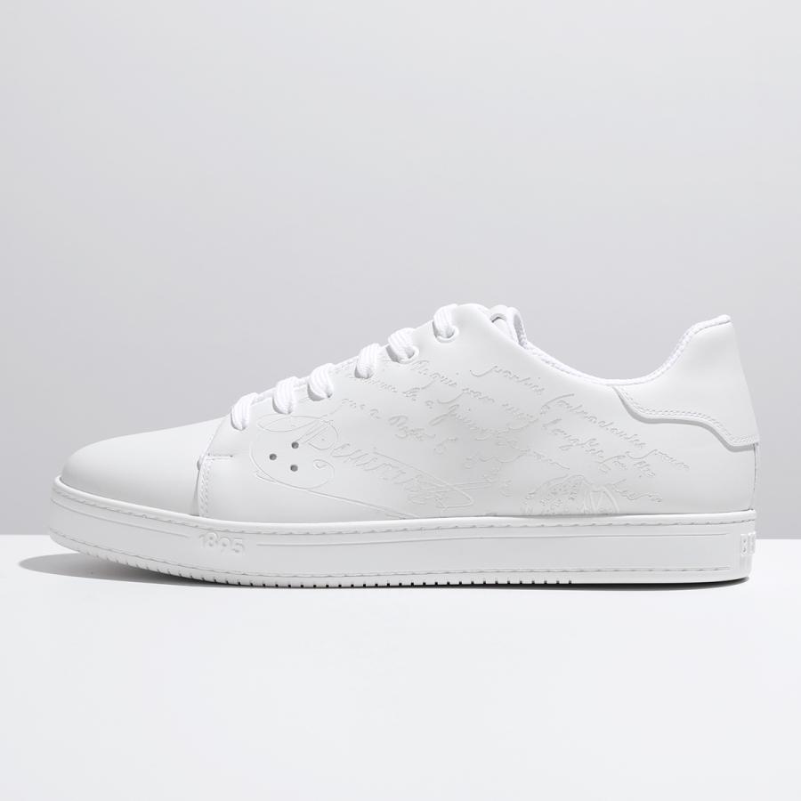 Berluti ベルルッティ スニーカー S6163 001 メンズ  プレイタイム スクリット レザー ローカット シューズ 靴 FULL-WHITE｜s-musee｜03