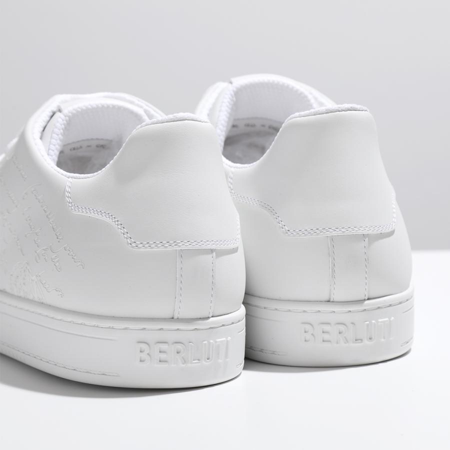 Berluti ベルルッティ スニーカー S6163 001 メンズ  プレイタイム スクリット レザー ローカット シューズ 靴 FULL-WHITE｜s-musee｜04