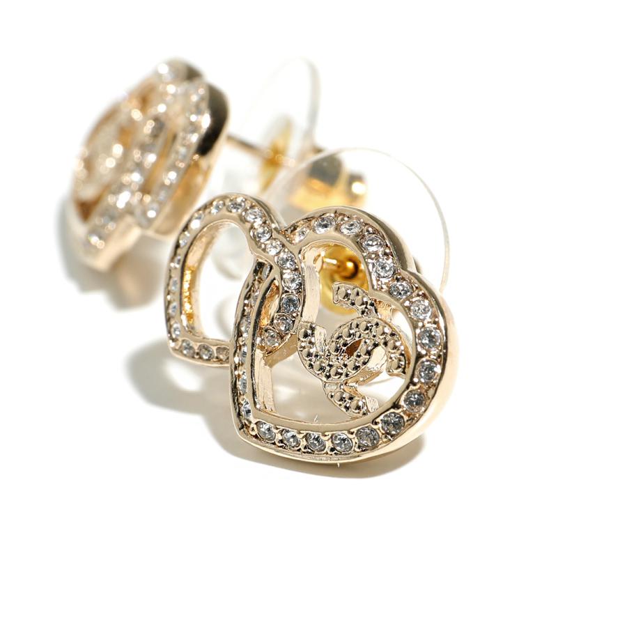 CHANEL シャネル ピアス ABB666 B14145 レディース メタル ライン 
