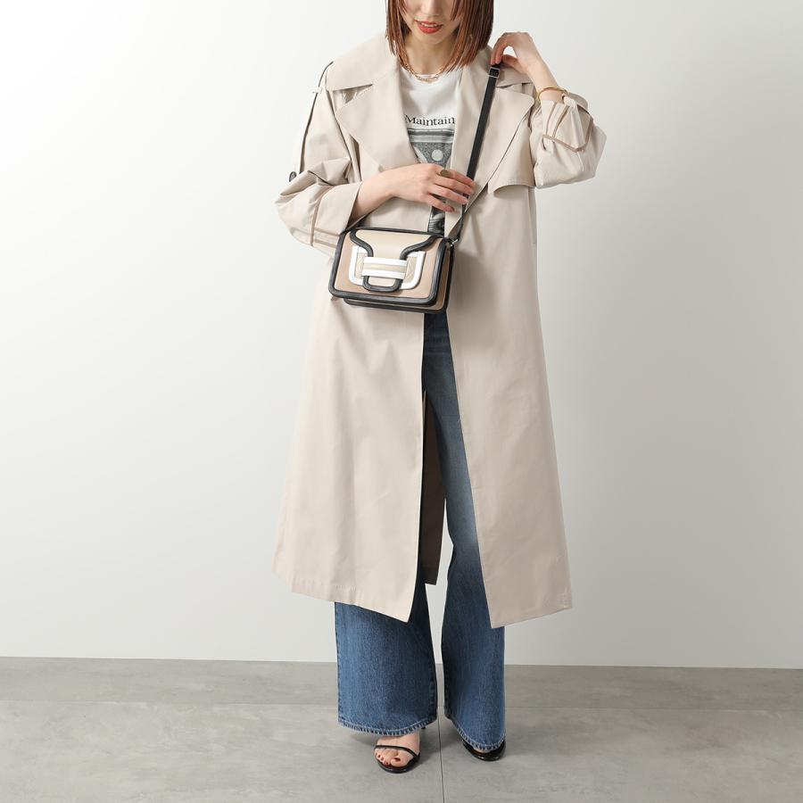 【美品】  PIERRE HARDY / ピエールアルディ | QV08 / アルファ 2way ショルダー付き レザー フラップ ハンドバッグ | ブラウン/ホワイト/ピンク | レディース ピエール アルディ PIERRE HARDY QV08 ハンドバッグ ALPHA レディース