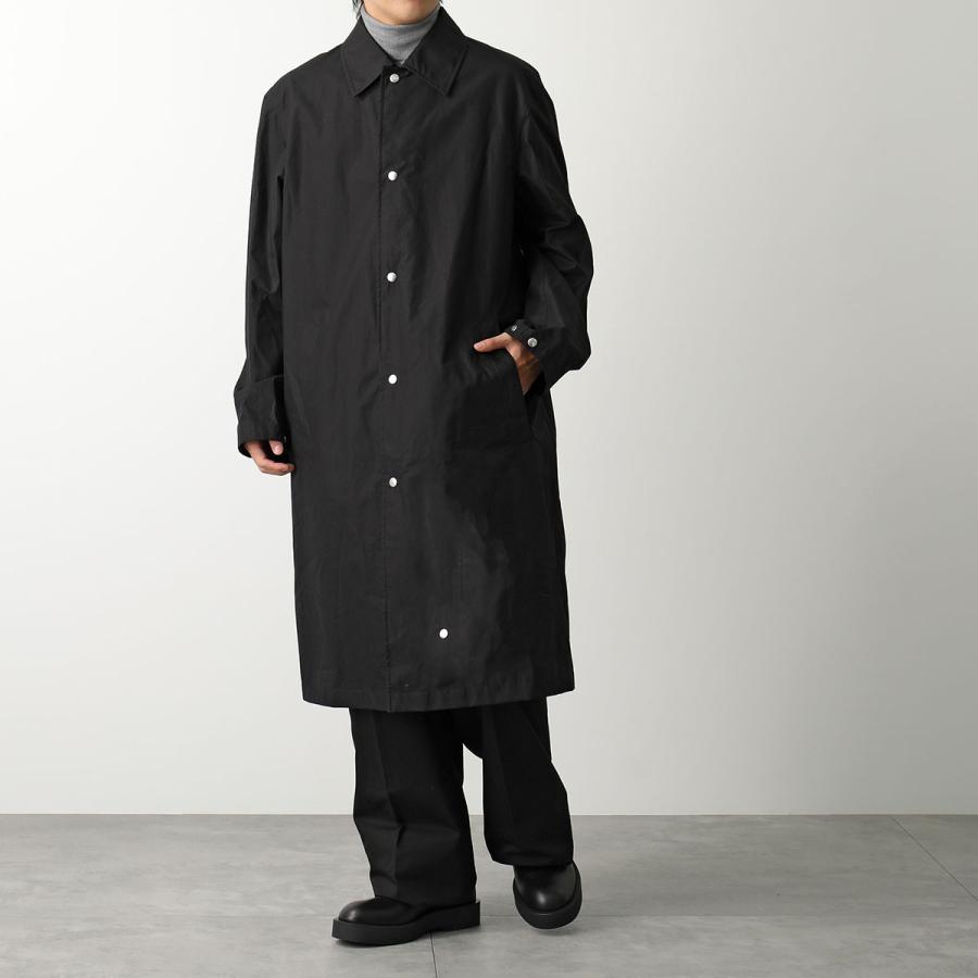 JIL SANDER ジルサンダー コート W SPORT COAT J23AA0007 J45070 メンズ コットン ミドル丈 ミディ丈 ロゴ  001/BLACK