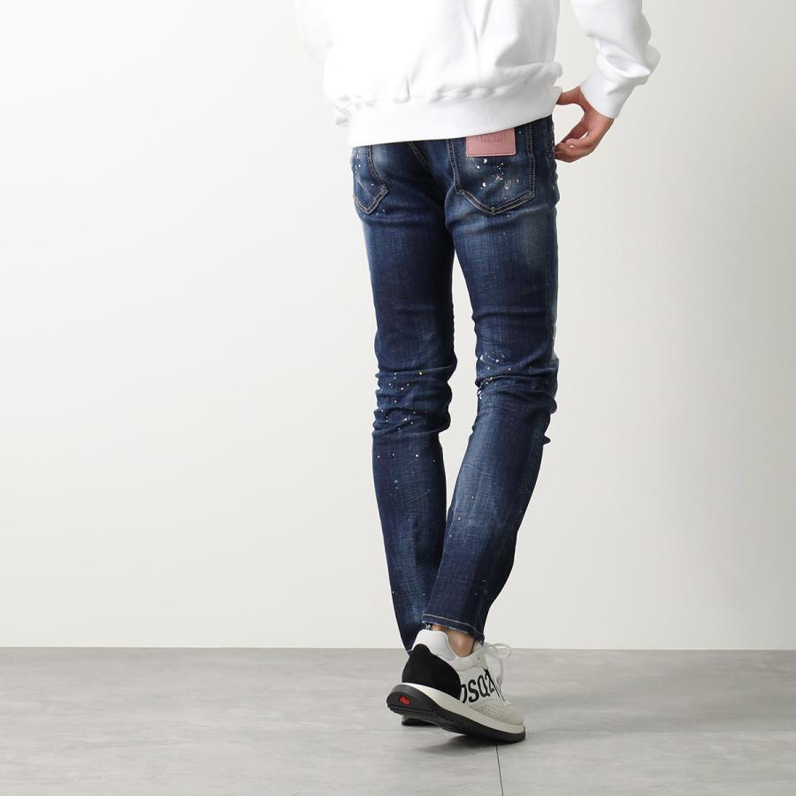 DSQUARED2 ディースクエアード デニム COOL GUY JEAN S74LB1341 S30342 メンズ ジーンズ ユーズドウォッシュ ペイント スリムフィット 470｜s-musee｜04