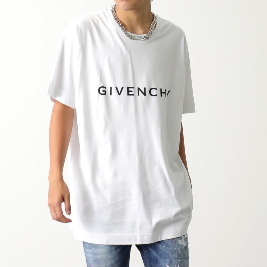 GIVENCHY ジバンシィ Tシャツ BM716N3YAC メンズ 半袖 カットソー ロゴT コットン クルーネック オーバーサイズ 4Gエンブレム カラー2色｜s-musee｜09