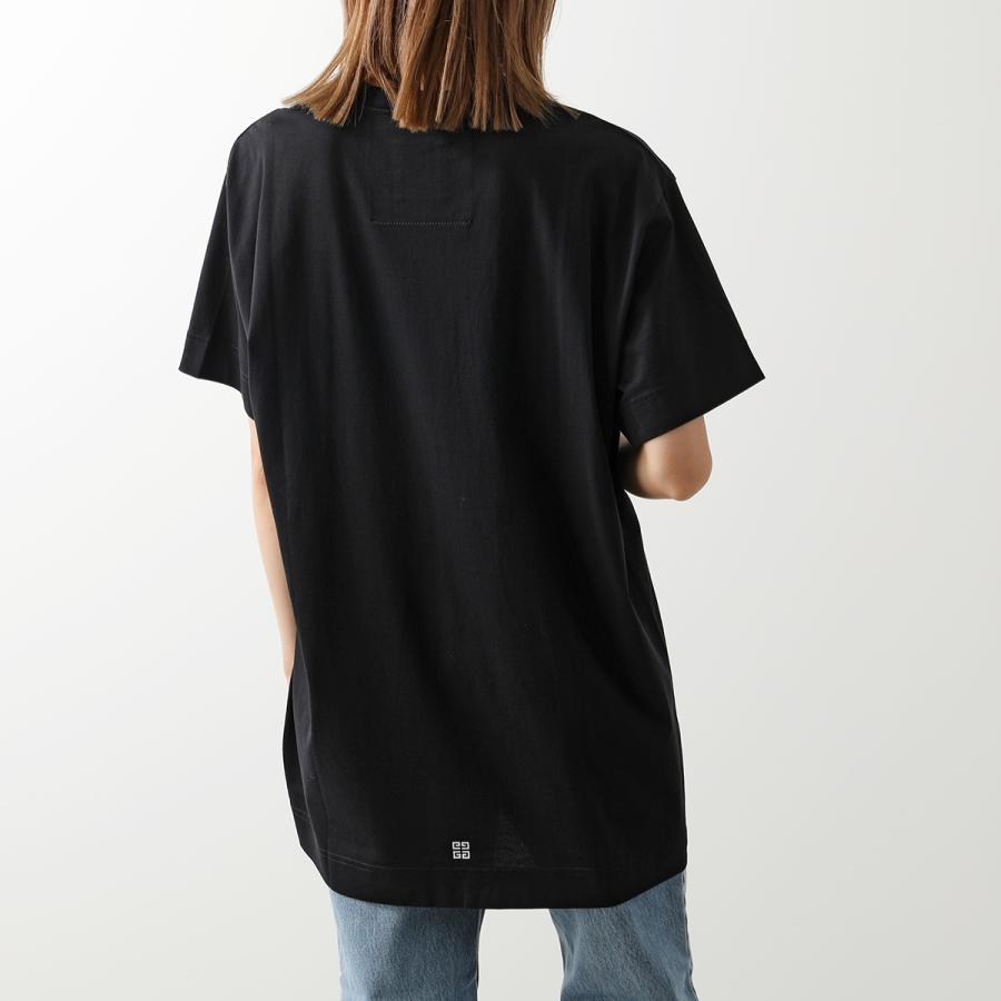 GIVENCHY ジバンシィ Tシャツ BM716N3YAC レディース 半袖 カットソー ロゴT コットン クルーネック オーバーサイズ 4Gエンブレム カラー2色｜s-musee｜08