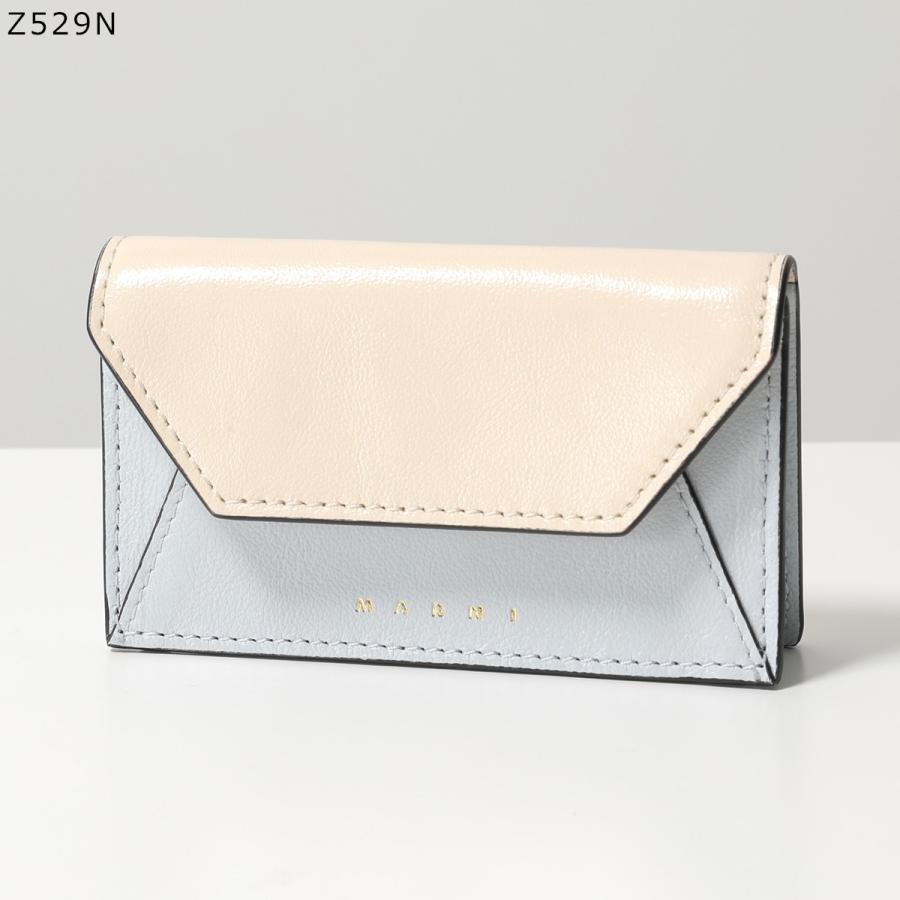 MARNI マルニ カードケース PFMO0074U0 P2644 レディース カードホルダー 名刺入れ レザー ロゴ ミニ財布 パスケース カラー4色｜s-musee｜08