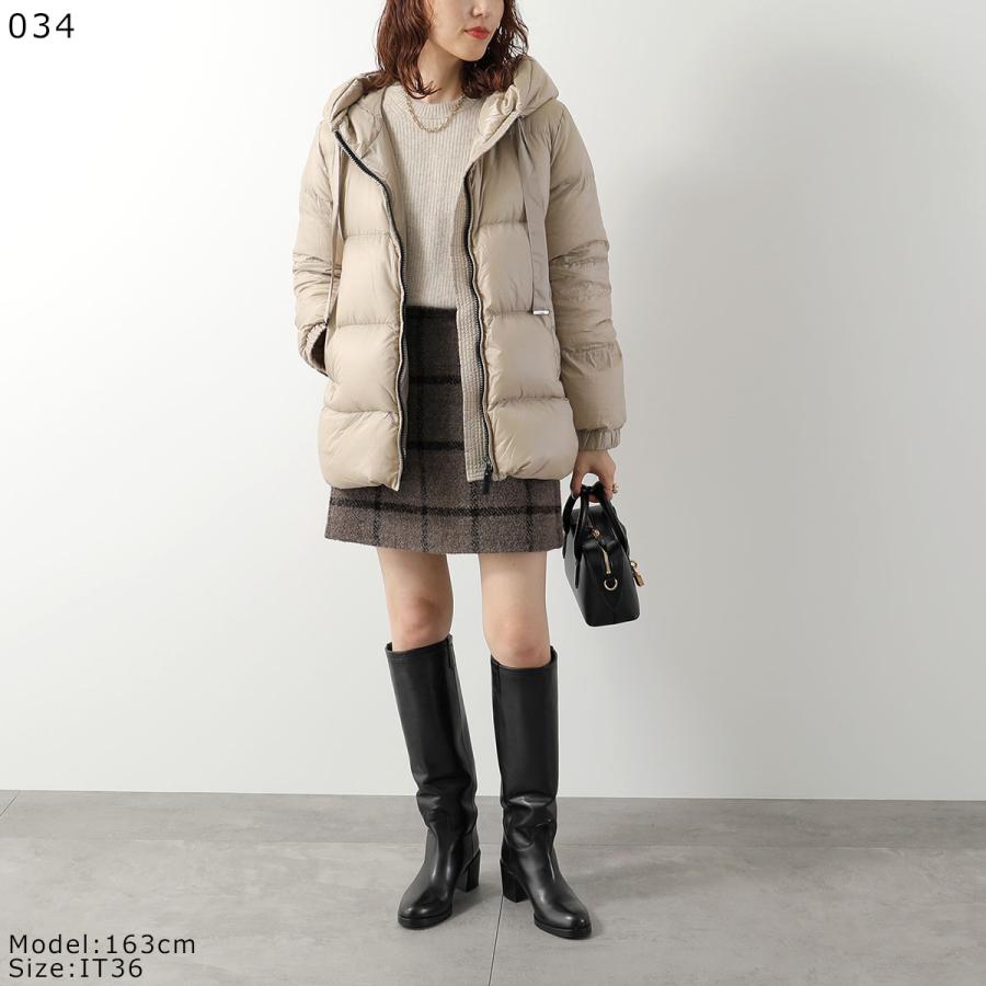 カ*次様 マックスマーラ　ベージュ ロングダウンジャケット フード付き　ダブルフ Max Mara（マックスマーラ） Max Mara The Cube ザ・キューブ ダウン