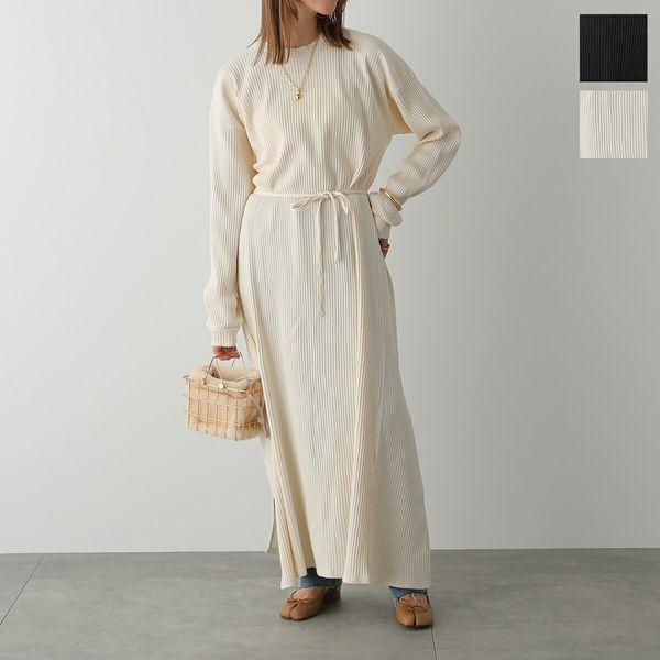 BASERANGE ベースレンジ ワンピース SHAW LONG SLEEVE KAFTAN DRSH RIB 