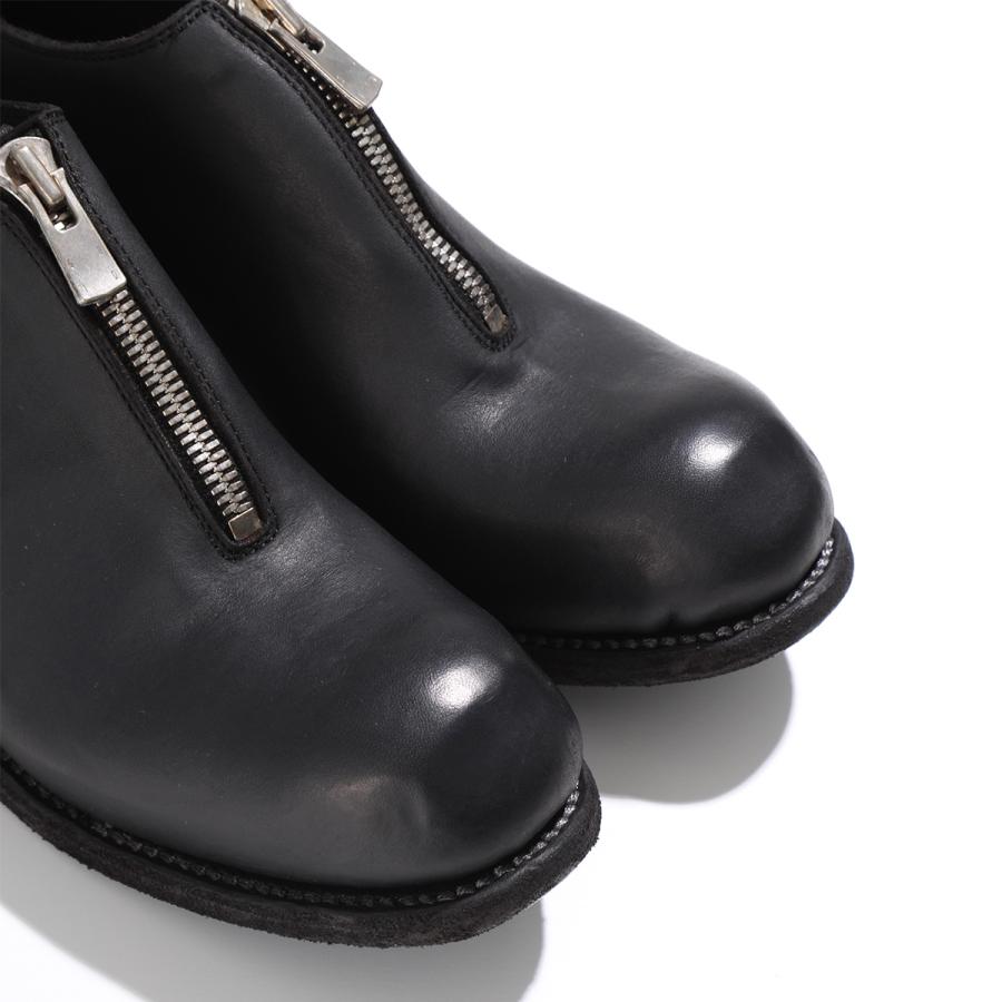 GUIDI レザー シューレース Guidi レースアップ レザーブーツ | ブラック | FARFETCH JP
