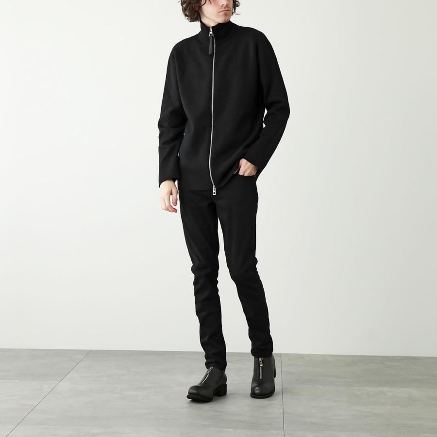 GUIDI グイディ レザーシューズ PL0FZ メンズ フロントジップ ホースレザー アンクル ビブラムソール シューズ 靴 LINED/BLKTの画像
