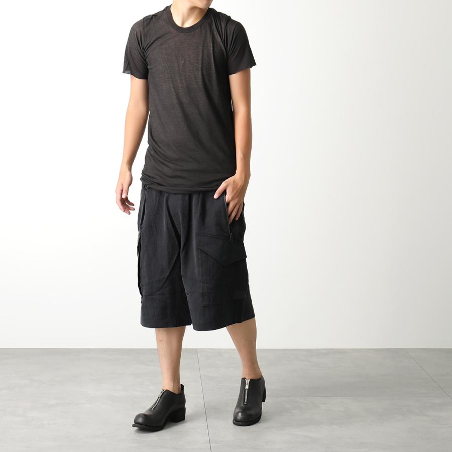 GUIDI グイディ レザーシューズ PL0FZ メンズ フロントジップ ホースレザー アンクル ビブラムソール シューズ 靴 LINED/BLKTの画像