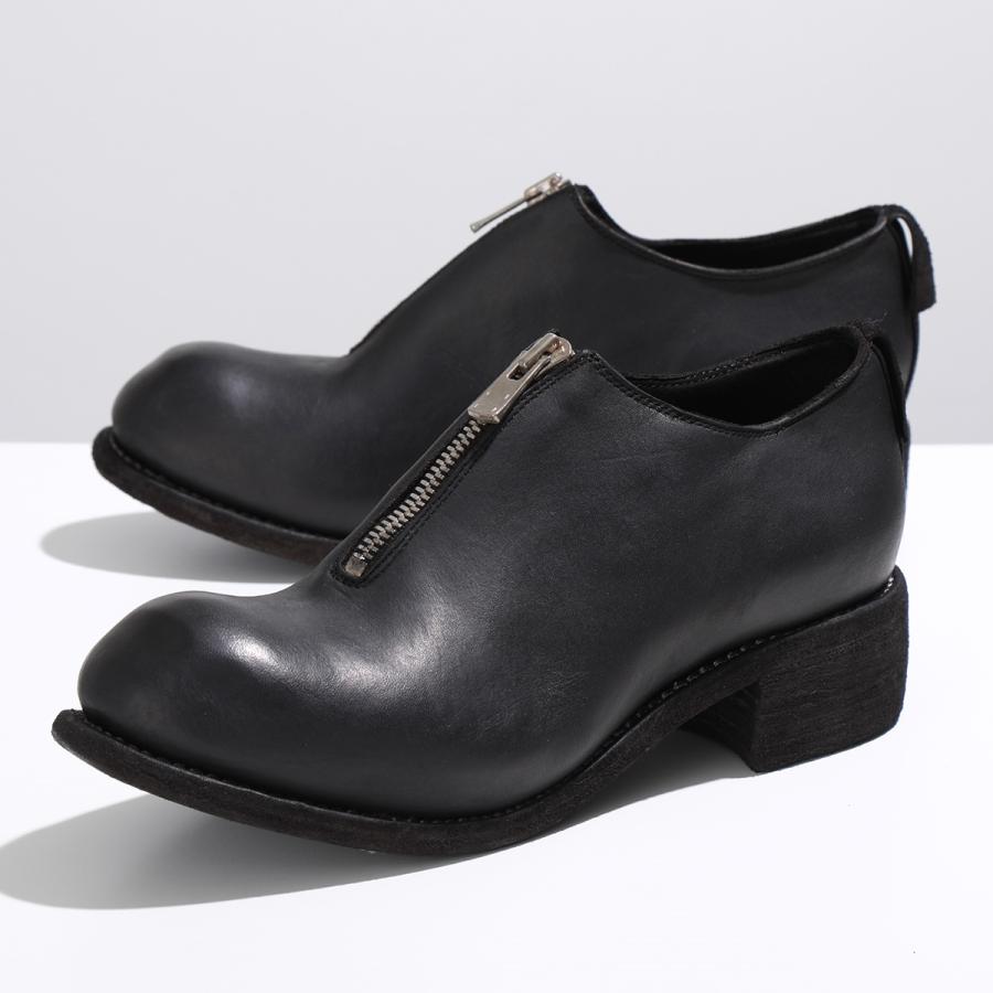 GUIDI（グイディ） レザーシューズ PL0FZ メンズ フロントジップ