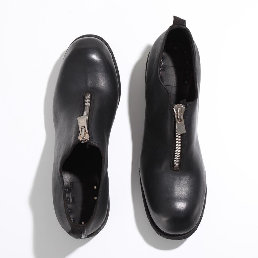 GUIDI（グイディ） レザーシューズ PL0FZ メンズ フロントジップ