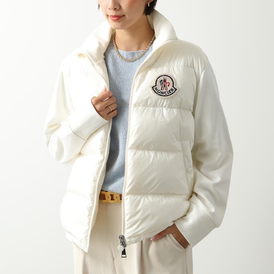 MONCLER モンクレール ブルゾン MAGLIA APERTA CON ZI アペルタ 8G00014 89A2Y レディース ダウン切替  ナイロン×スウェット カラー2色