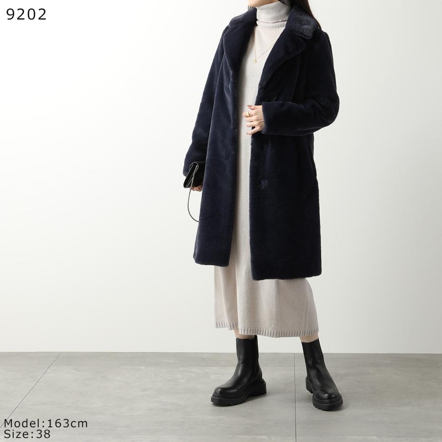 HERNO ヘルノ コート SOFT FAUX FUR GC000411D 12422 レディース ファー トレンチコート ロングコート ...