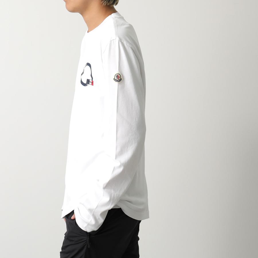【23SS】MONCLER クルーネックカットソー ロングスリーブTシャツ 白 23SS】MONCLER クルーネックカットソー ロングスリーブTシャツ 白