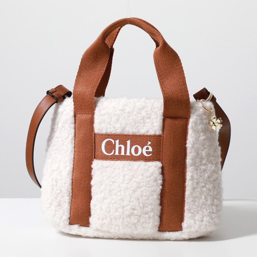 Chloe Kids クロエ キッズ ショルダーバッグ C10323 レディース ガールズ ハンドバッグ ボア ロゴ チャーム付き 鞄 カラー2色｜s-musee｜06