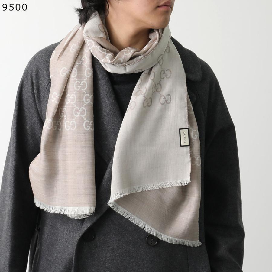 GUCCI（グッチ） ストール 165904 3G646 メンズ スカーフ シルク混
