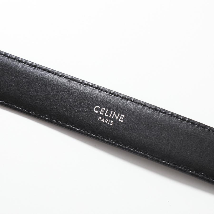 CELINE セリーヌ ベルト 45AKA2ACO.38SI メンズ ミディアム トリオンフ レザー Blackの画像