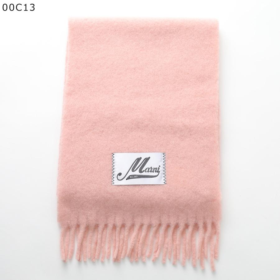 MARNI マルニ マフラー SCMC0059Y0 ASZC0005A0 UTW918 レディース ロゴラベル フリンジ ストール スカーフ 大判 カラー12色 SCMC0059Y0UTW91800B50の画像