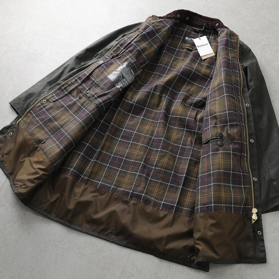Barbour バブアー ロングコート BORDER WAX JACKET ボーダー MWX0008 メンズ オイルドジャケット カラー3色の画像
