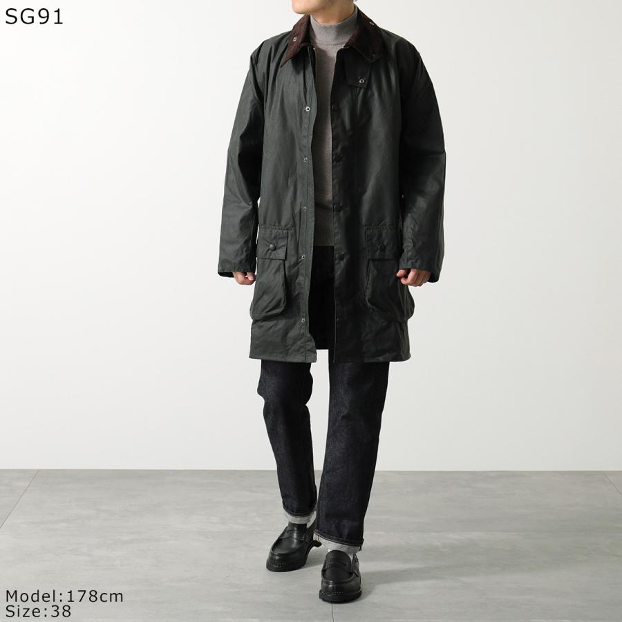 バブアーロングコートオイル加工 BURGHLEY / バーレー】ワックス コットン ロング コート