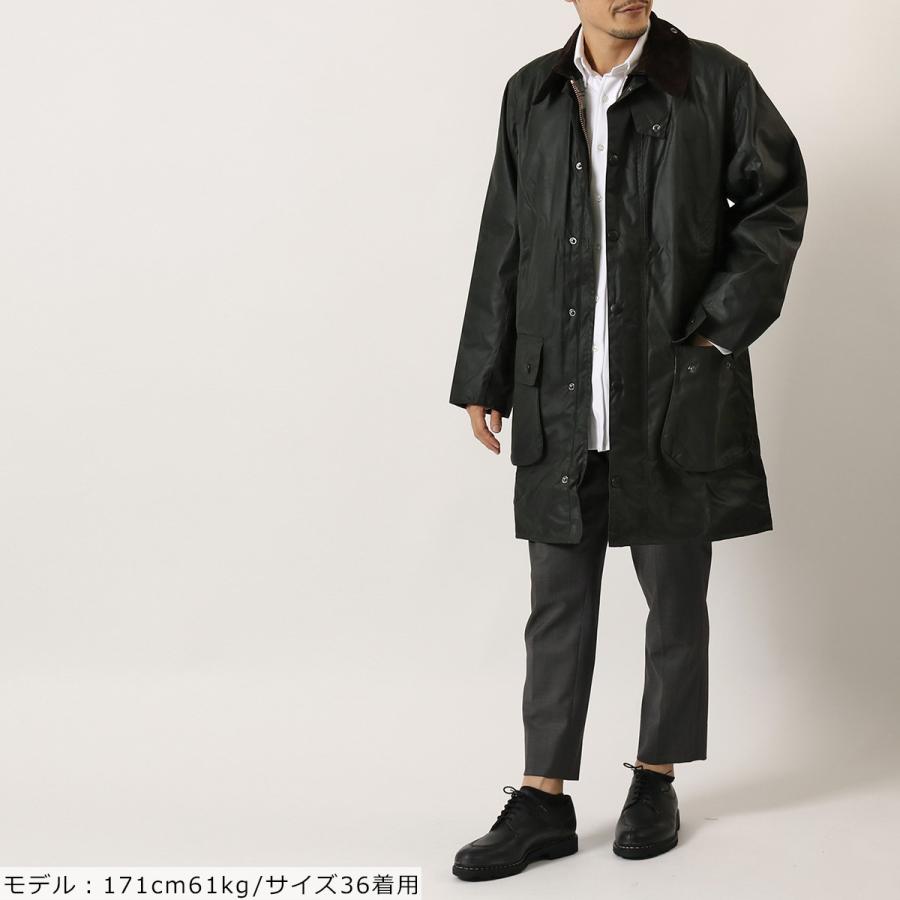 Barbour バブアー ロングコート BORDER WAX JACKET ボーダー MWX0008 メンズ オイルドジャケット カラー3色の画像