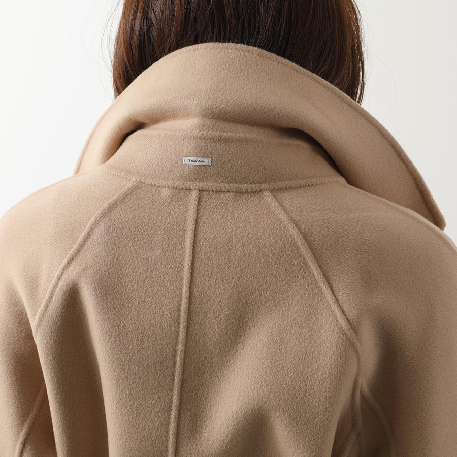 マックスマーラ　ロングコート　ブラウン　比翼ボタン　ベルト　イタリー製　36 S S MAXMARA MAX MARA エス マックスマーラ ロングコート EBANO