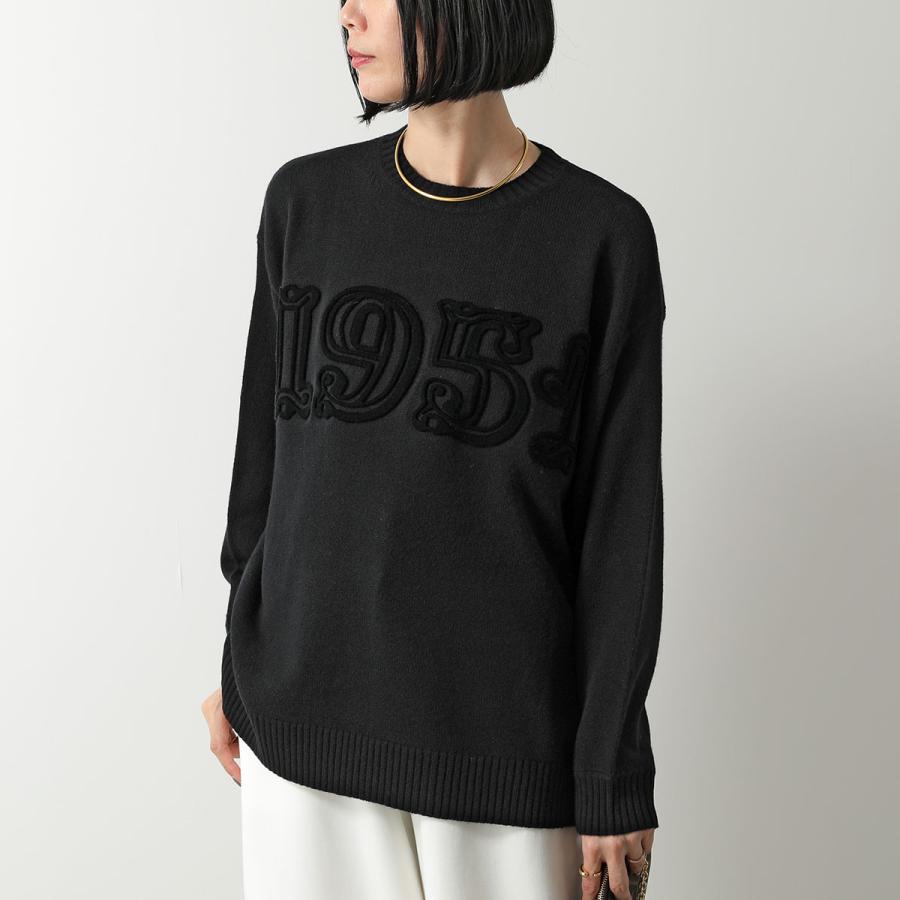 【関税送料込み】Max Mara ブラックウールクルーネックセーター Max Mara MAX MARA マックスマーラ セーター FIDO レディース