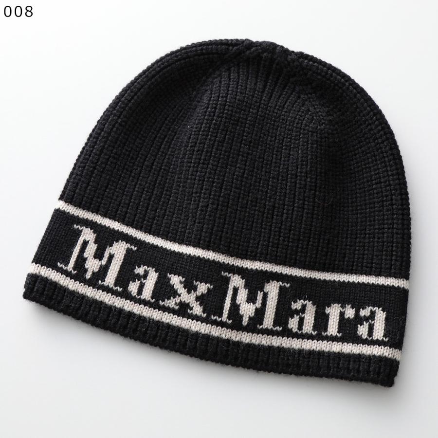 MAX MARA マックスマーラ ビーニー EDUCATA エデュカータ レディース  ウール ニット帽 ジャガードロゴ リブ ニットキャップ 帽子 カラー4色｜s-musee｜08