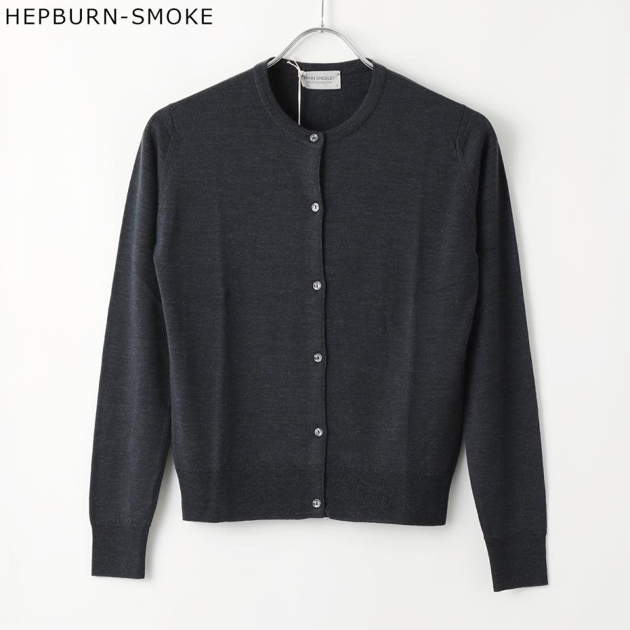 JOHN SMEDLY 長袖テッピングクルーネックカーディガン JOHN SMEDLEY ジョンスメドレー カーディガン MILLY ミリー レディース