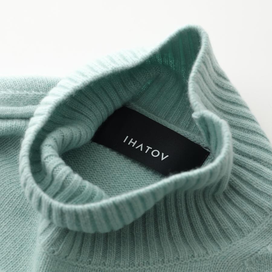 IHATOV（イーハトーブ） セーター Wool cashemere stand neck sweater