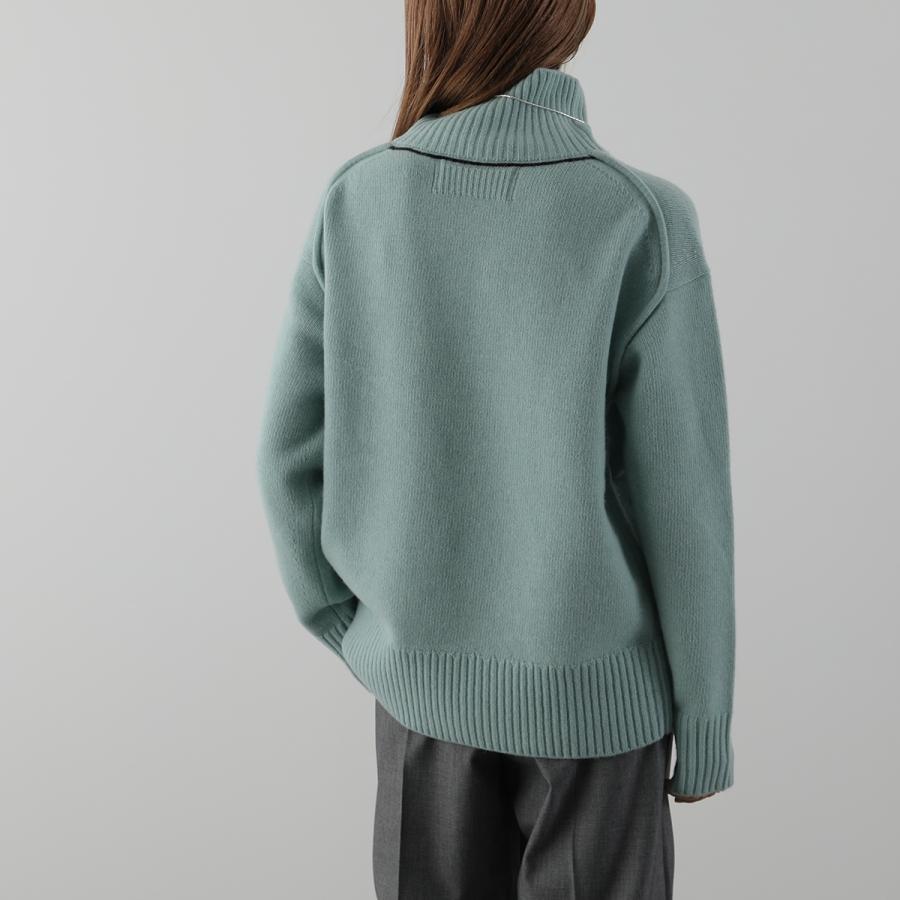 IHATOV イーハトーブ セーター Wool cashemere stand neck sweater 