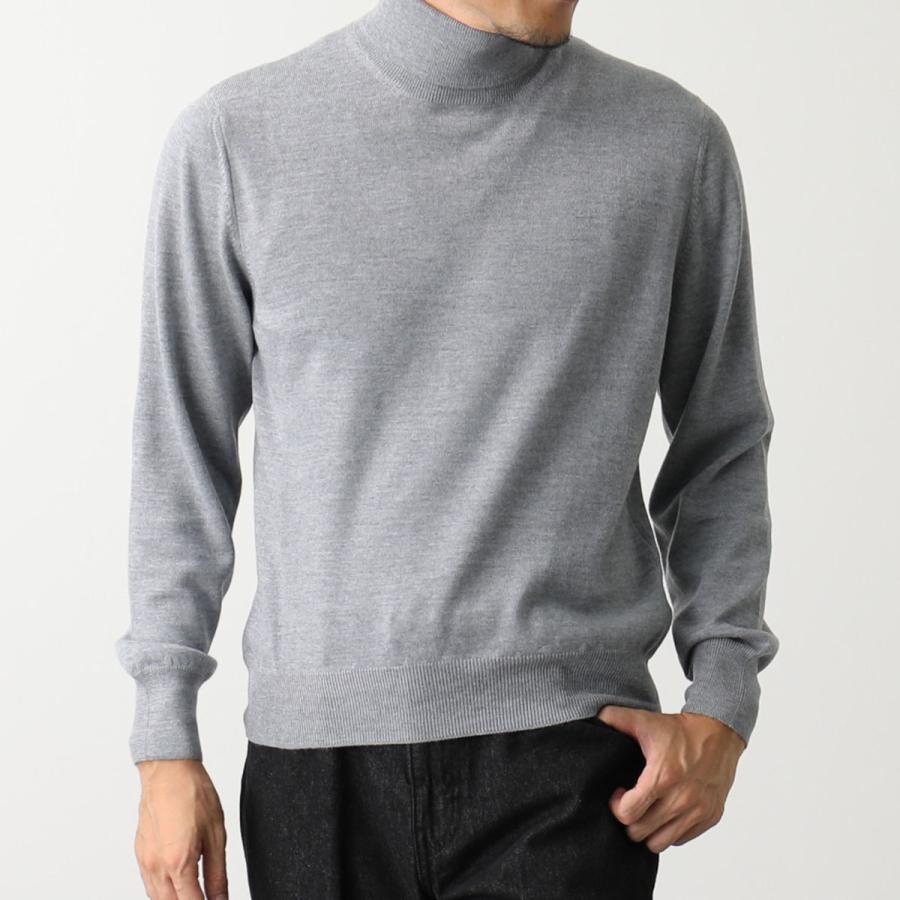 【中古】グランサッソ GRAN SASSO タートルネックニット セーター ウール 50 ブルーグレー /MI ■OS ■SH メンズ Gran Sasso（グランサッソ） セーター 55131 14200 メンズ ウール