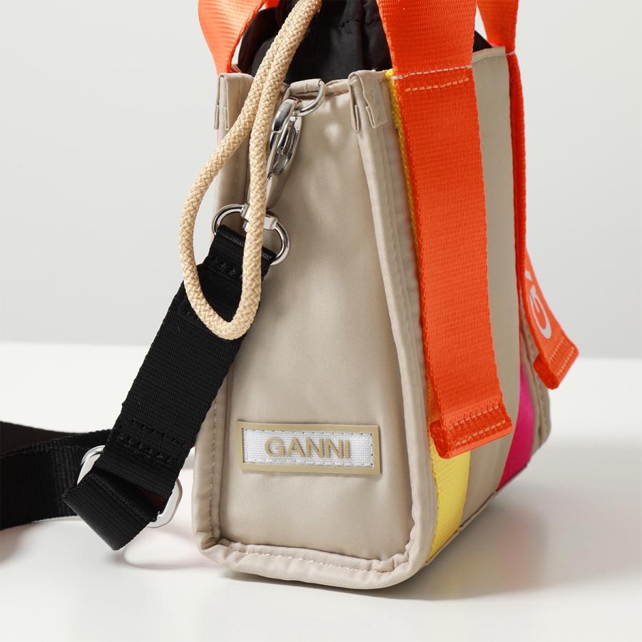 GANNI（ガニー） ショルダーバッグ Recycled tech Mini Tote A5060