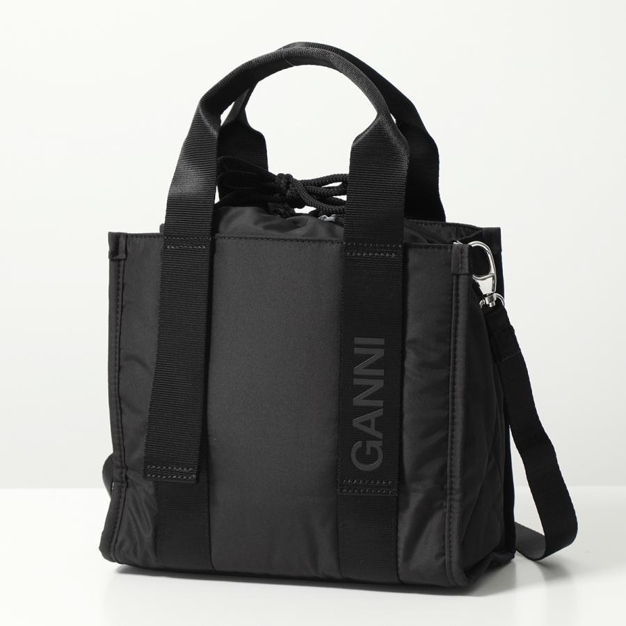 GANNI ガニー トートバッグ Recycled tech Small Tote A4955 A4918 レディース ハンドバッグ ショルダーバッグ レオパード ロゴ 鞄 カラー2色｜s-musee｜07