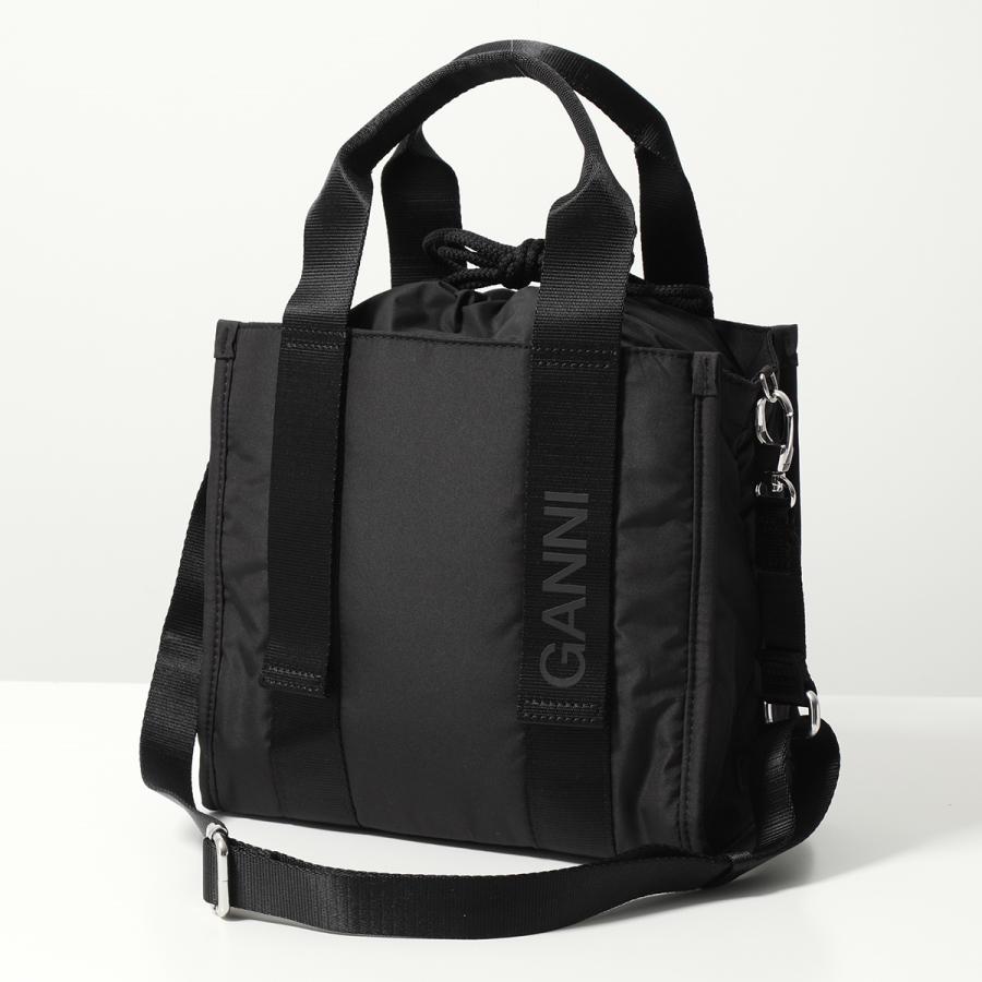 GANNI ガニー トートバッグ Recycled tech Small Tote A4955 A4918 レディース ハンドバッグ ショルダーバッグ レオパード ロゴ 鞄 カラー2色｜s-musee｜10