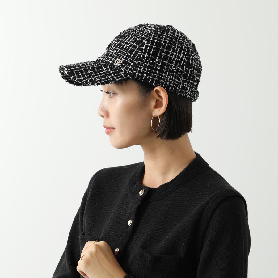 限定セール！CHANEL ベレー帽 ツイード ブラック ♡黒 お洒落レア シャネル(CHANEL)シャネル ココマーク パイル キャップ 帽子
