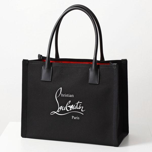 Christian Louboutin クリスチャンルブタン トートバッグ Nastroloubi ナストロルビ 3235231 メンズ ラージサイズ キャンバス×レザー ロゴ 鞄 カラー2色｜s-musee｜04