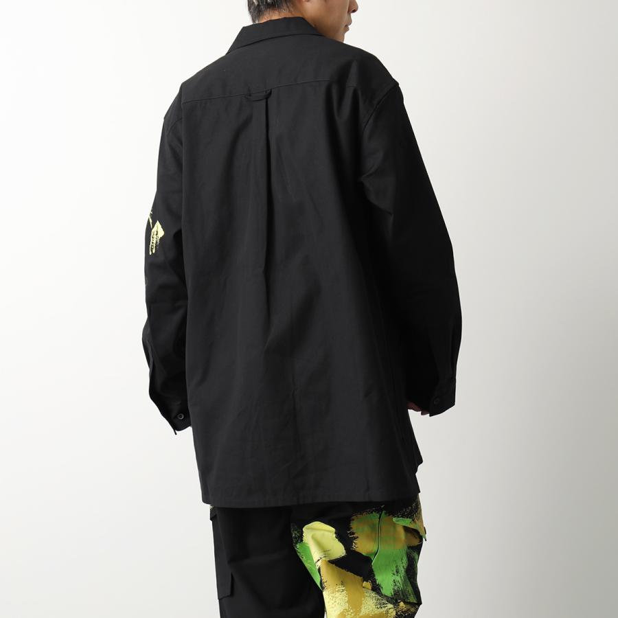 【ワイズ】ダブルブレスト コットン 長袖シャツ 日本製 ブラック 3サイズ ワイズ】ダブルブレスト コットン 長袖シャツ 日本製 ブラック 3