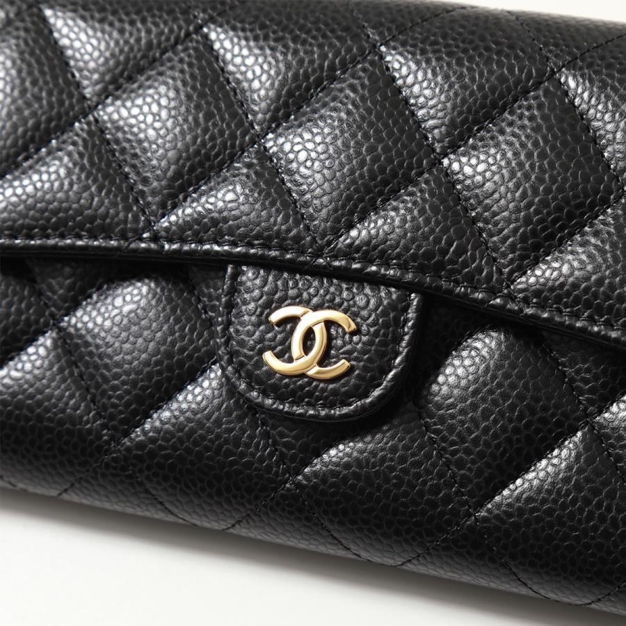 CHANEL シャネル マトラッセ ココマーク ニつ折り財布 キャビアスキン CHANEL（シャネル） マトラッセ ココマーク 三つ折り財布 ピンク