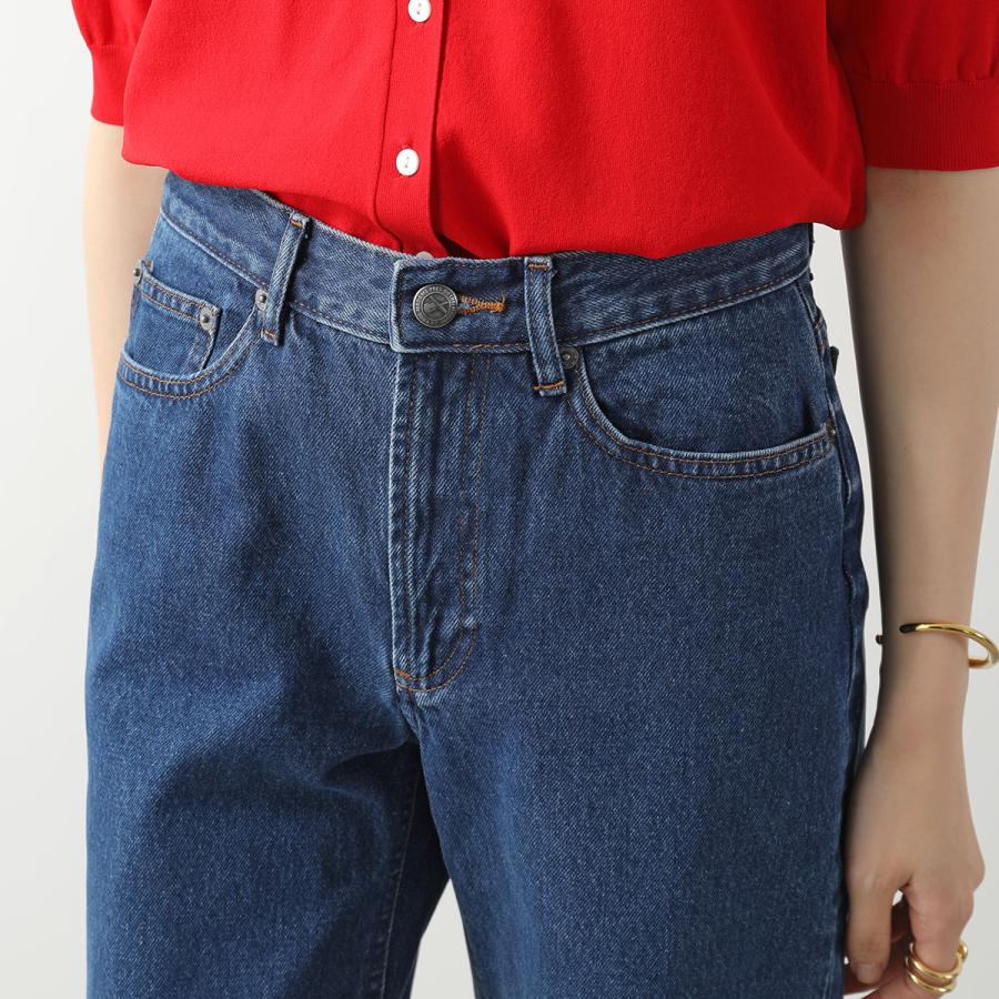 ■美品■A.P.C. アーペーセー ≪JEAN GLORIA INDIGO DELAVE≫ デニムパンツ ジーンズ セミフレアパンツ レディース サイズ28 コットン ボタンフライ インディゴ ネイビー ブランド古着 【中古】20240305/GP4434 A.P.C.（アーペーセー） APC A.P.C. ジーンズ jean martin f COGUK