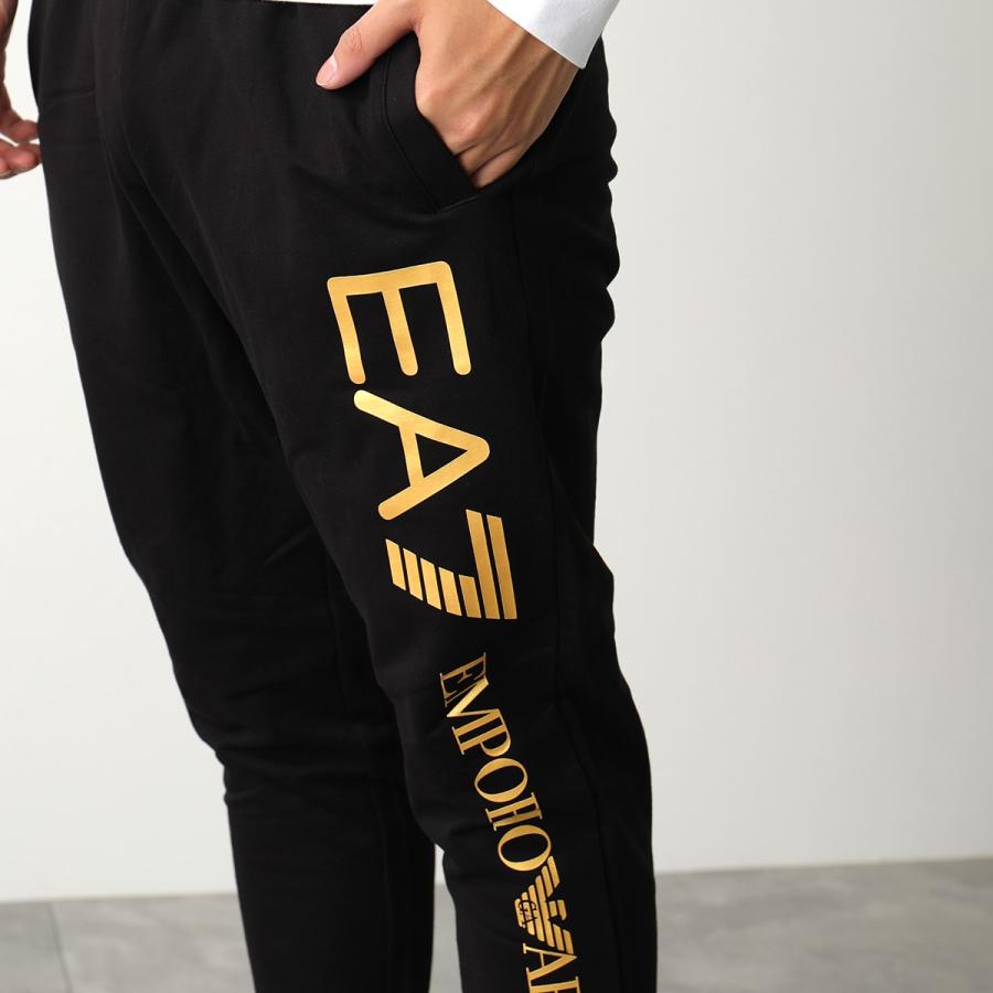 新品未使用　エンポリオアルマーニ　ジャージパンツ　ブラック　ゴールドロゴ入り　L 新品未使用 エンポリオアルマーニ ジャージパンツ ブラック ゴールド