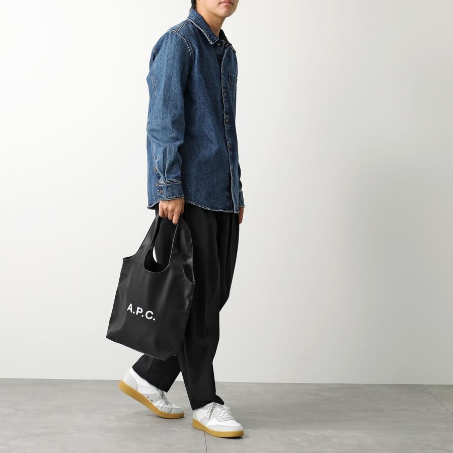 APC A.P.C. アーペーセー トートバッグ tote ninon small ニノン スモール M61861 PUAAT メンズ フェイクレザー ロゴ 鞄 カラー2色｜s-musee｜05