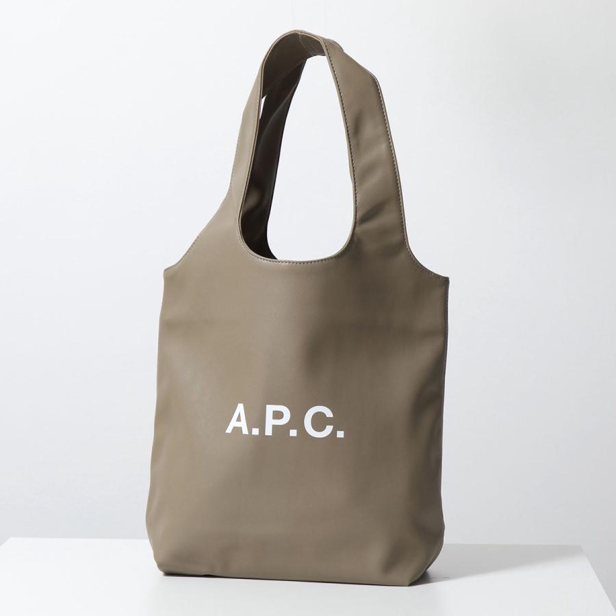 APC A.P.C. アーペーセー トートバッグ tote ninon small ニノン スモール M61861 PUAAT メンズ フェイクレザー ロゴ 鞄 カラー2色｜s-musee｜08